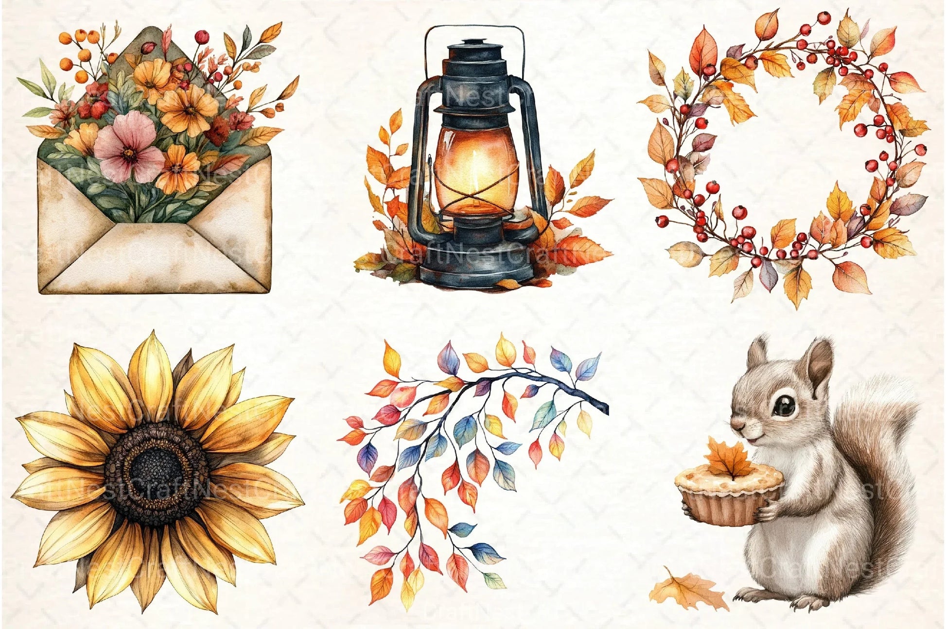 Autumn Collection Clipart Bundle 1 - CraftNest - Digital Crafting and Art