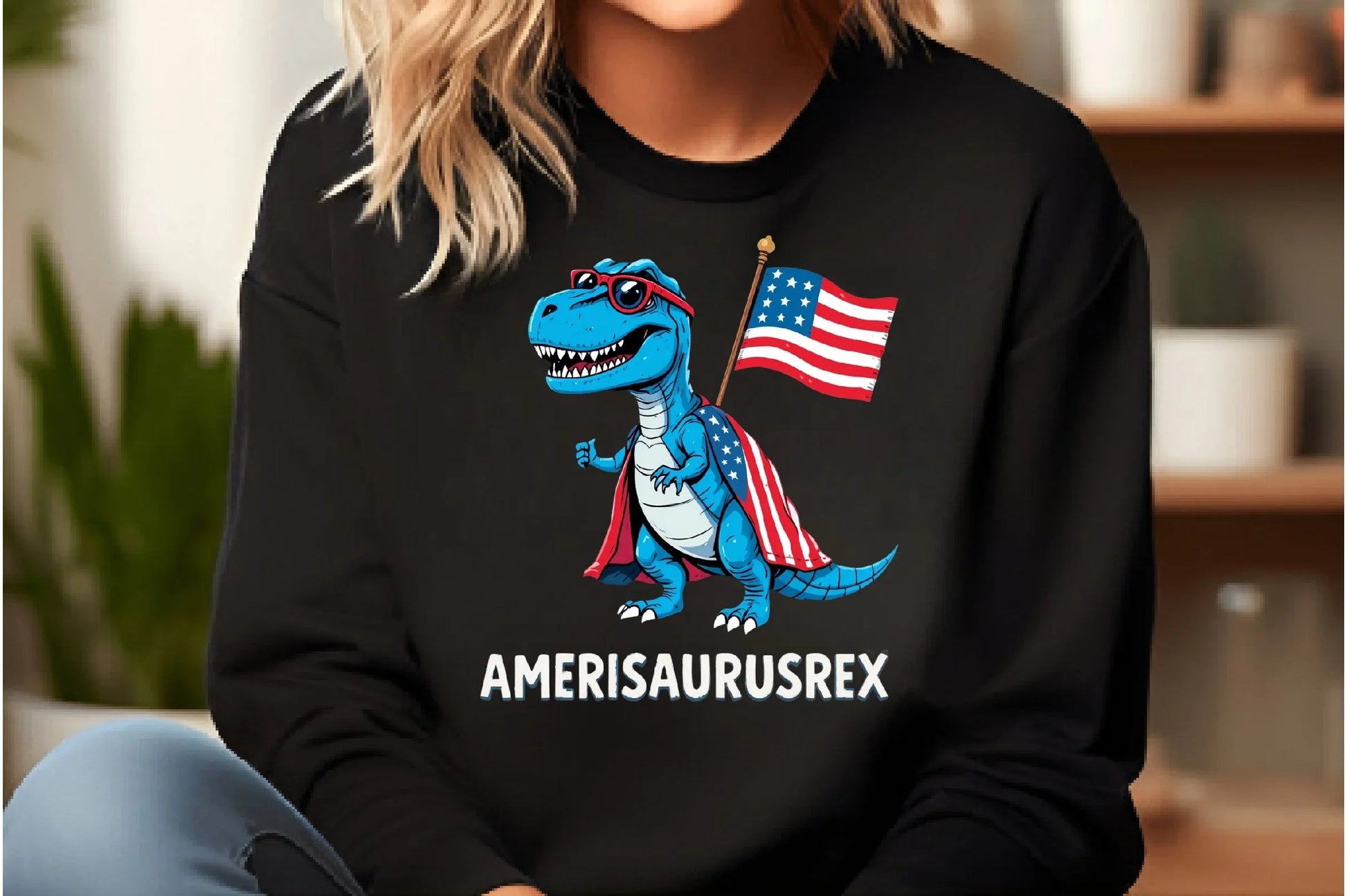 Amerisaurus Rex Patriotic Dinosaur Clipart Bundle - CraftNest - Digital Crafting and Art