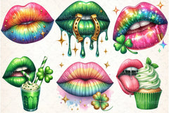 Sexy Lips St. Patrick's Day Clipart Bundle - CraftNest - Digital Crafting and Art