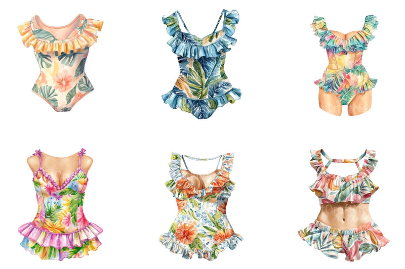 Summer Swimsuit Clipart Bundle - CraftNest - Digital Crafting and Art