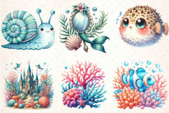 Under the Sea Clipart Bundle - CraftNest - Digital Crafting and Art