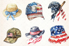 4th of July Hat Clipart Bundle 2 - CraftNest - Digital Crafting and Art