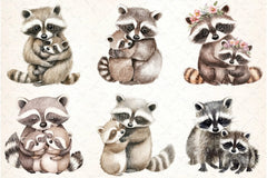 Raccoon & Kit Clipart Bundle 1 - CraftNest - Digital Crafting and Art