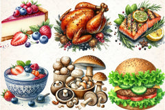 Low Carb Food Clipart Bundle 2 - CraftNest - Digital Crafting and Art