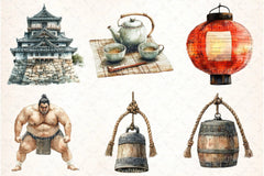 Japanese Culture Clipart Bundle - CraftNest - Digital Crafting and Art