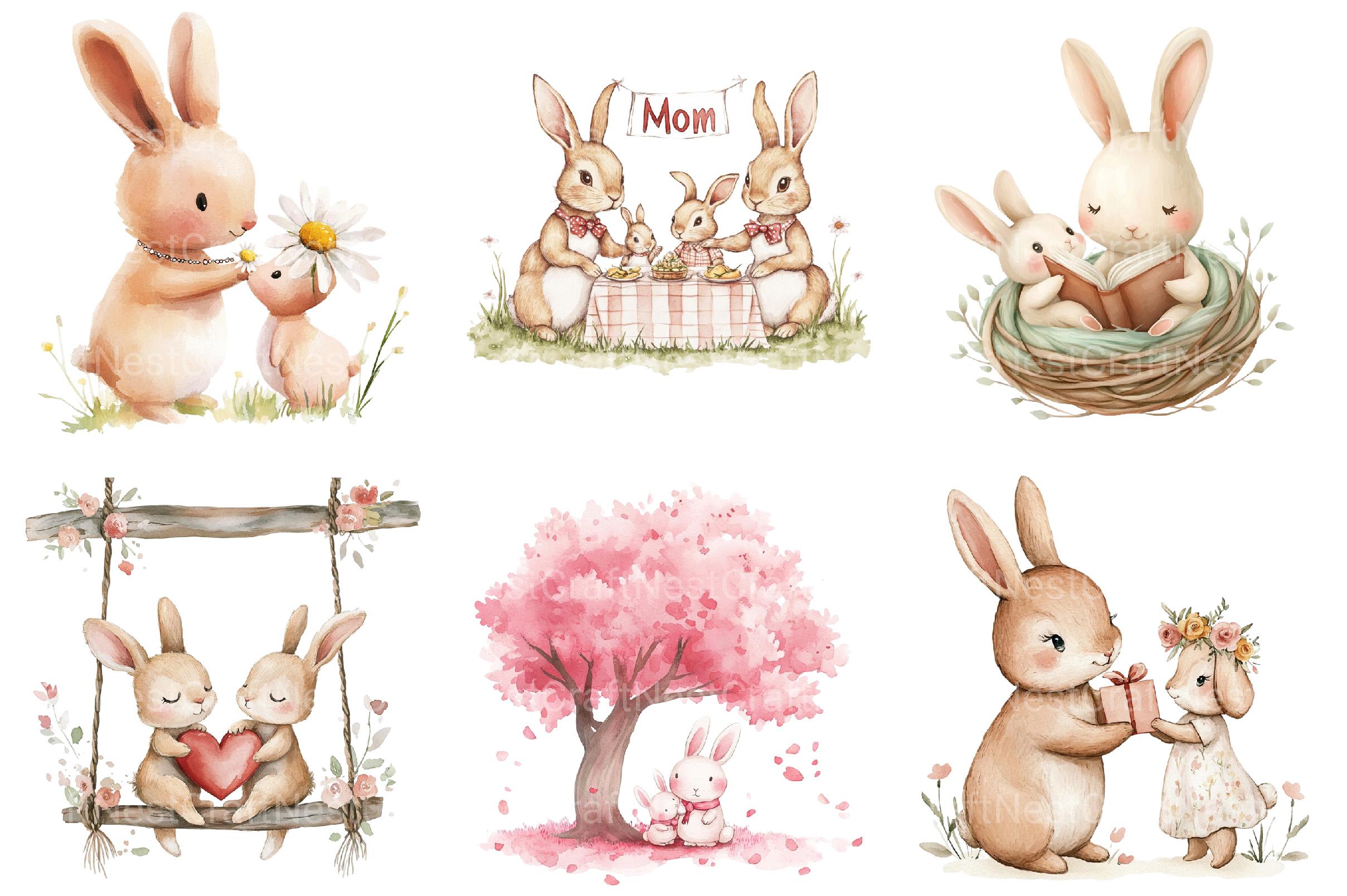 Banny Mothers Day Clipart - CraftNest - Digital Crafting and Art
