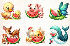 Watermelon Mother's Day Clipart Bundle - CraftNest - Digital Crafting and Art