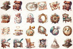 Antique Mother's Day Clipart Bundle - CraftNest - Digital Crafting and Art