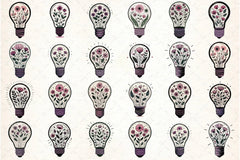 Flower Light Bulb Clipart Bundle - CraftNest - Digital Crafting and Art