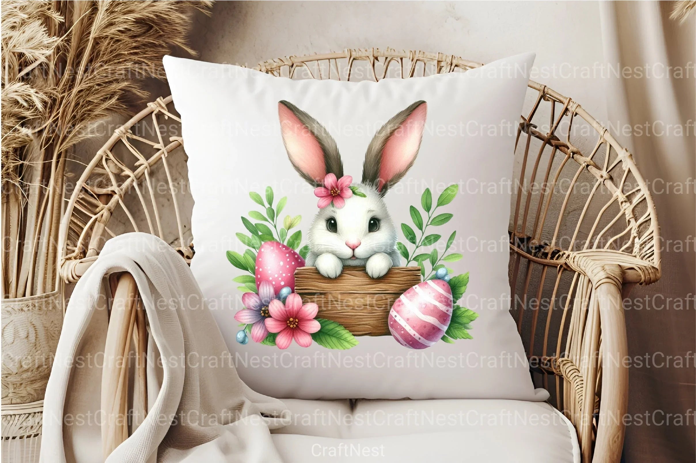 Cute Easter Bunny Clipart Bundle 11 - CraftNest - Digital Crafting and Art