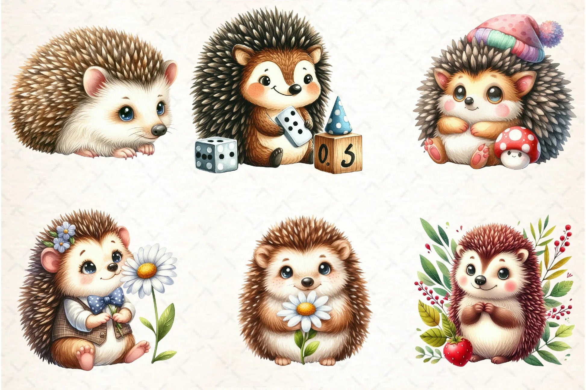 Hedgehog Clipart Bundle - CraftNest - Digital Crafting and Art