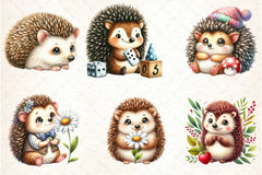 Hedgehog Clipart Bundle - CraftNest - Digital Crafting and Art