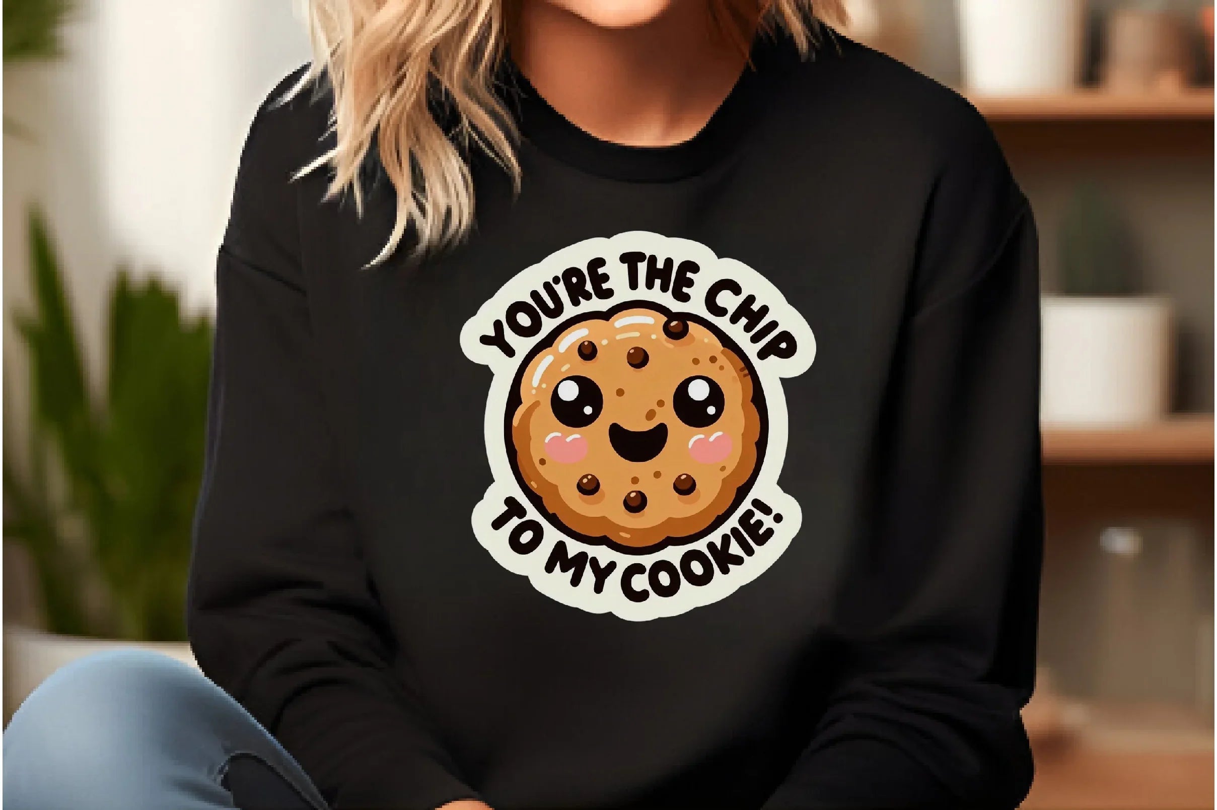 Funny 'You're the Chip to My Cookie' Sticker Clipart Bundle - CraftNest - Digital Crafting and Art
