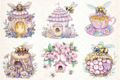 Bee Home Clipart Bundle 99 - CraftNest - Digital Crafting and Art