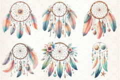 Boho Dreamcatcher Clipart Bundle - CraftNest - Digital Crafting and Art