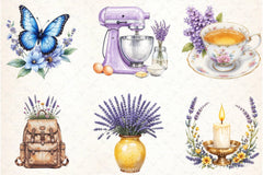 Countryside Lavender Clipart Bundle 1 - CraftNest - Digital Crafting and Art