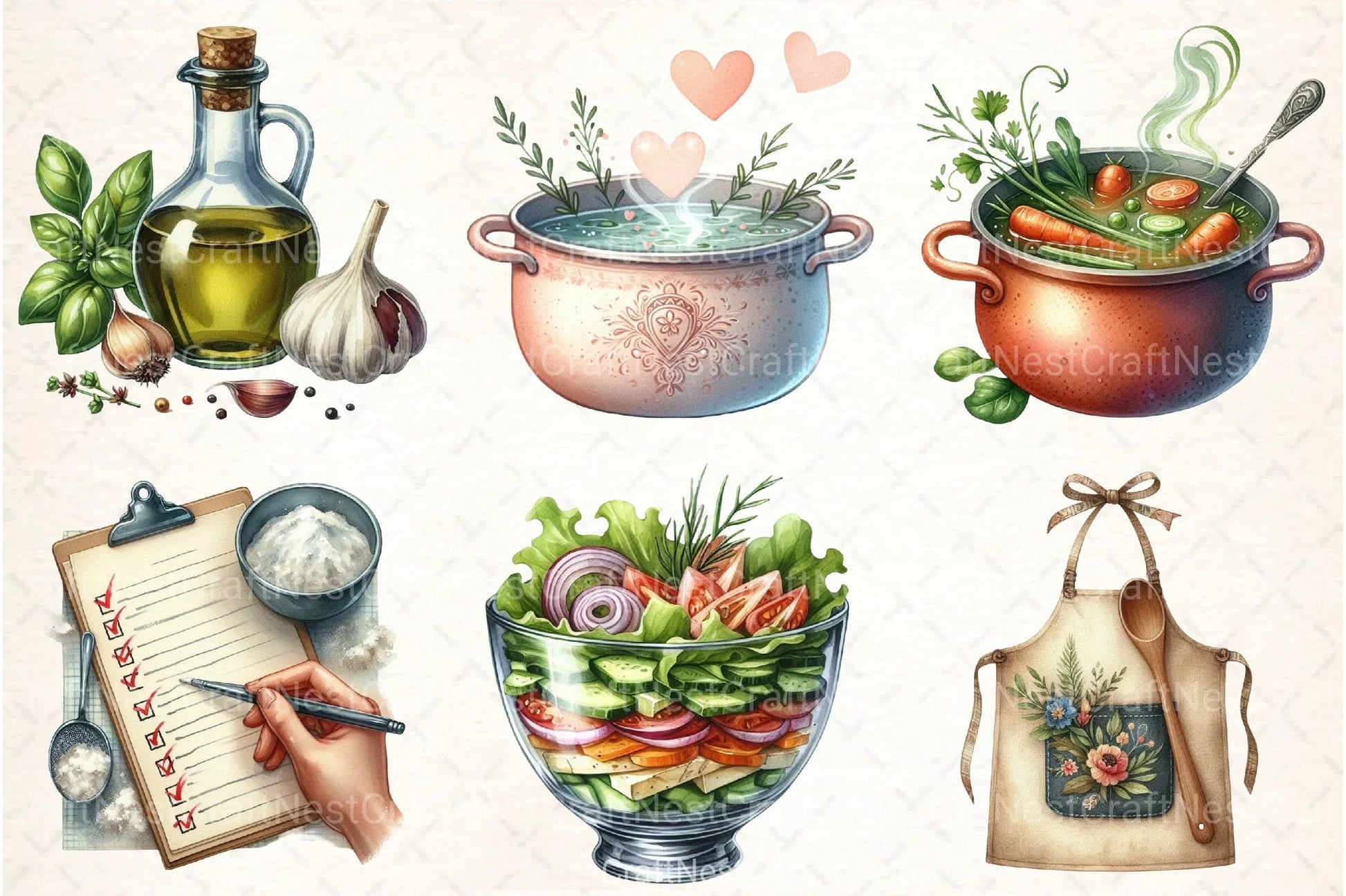 Recipe Clipart Bundle - CraftNest - Digital Crafting and Art
