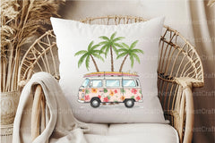 Vintage Van with Surfboards Clipart Bundle 2 - CraftNest - Digital Crafting and Art