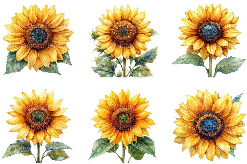 4th Of July Sunflower Clipart Bundle - CraftNest - Digital Crafting and Art