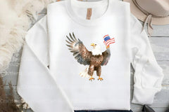 Cute Baby Bald Eagle 4th of July Clipart Bundle 1 - CraftNest - Digital Crafting and Art