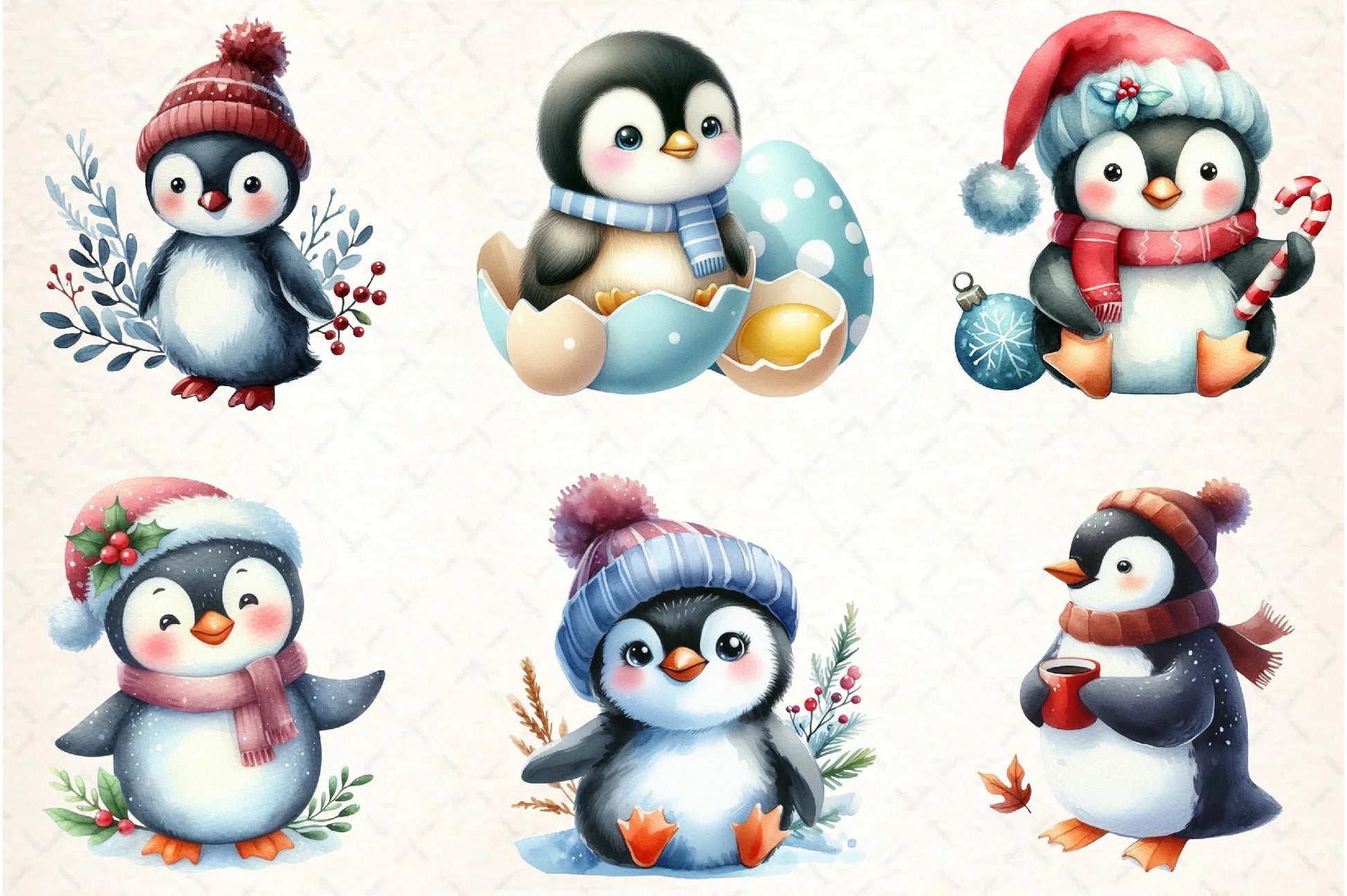 Cute Penguin Clipart Bundle - CraftNest - Digital Crafting and Art