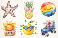 Funky Summer Clipart Bundle - CraftNest - Digital Crafting and Art