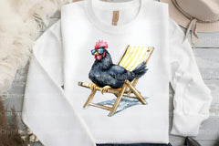 Quirky Funny Black Chicken Clipart Bundle - CraftNest - Digital Crafting and Art