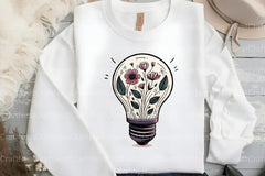 Flower Light Bulb Clipart Bundle - CraftNest - Digital Crafting and Art