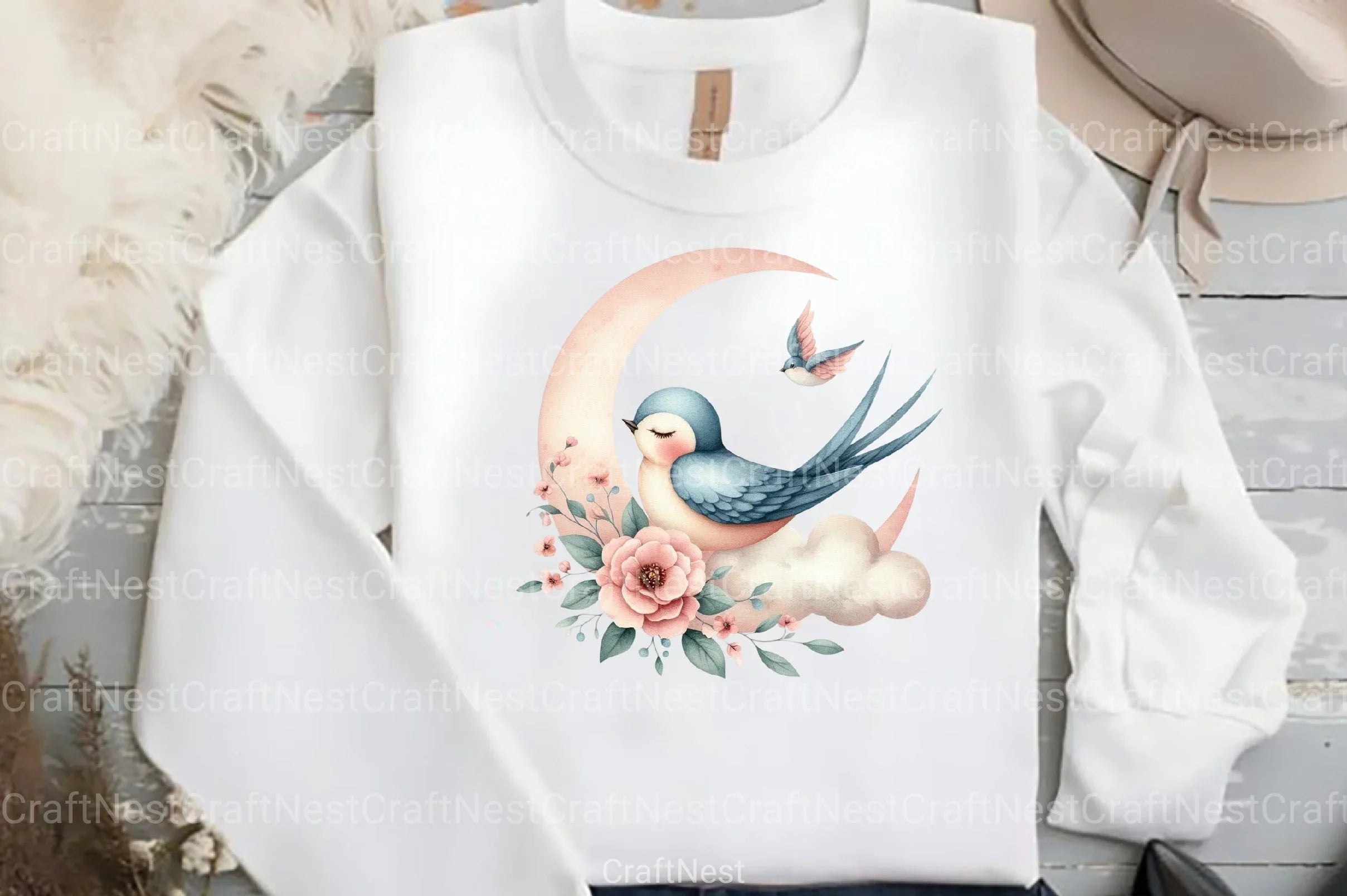 Swallow Mother's Day Clipart Bundle - CraftNest - Digital Crafting and Art