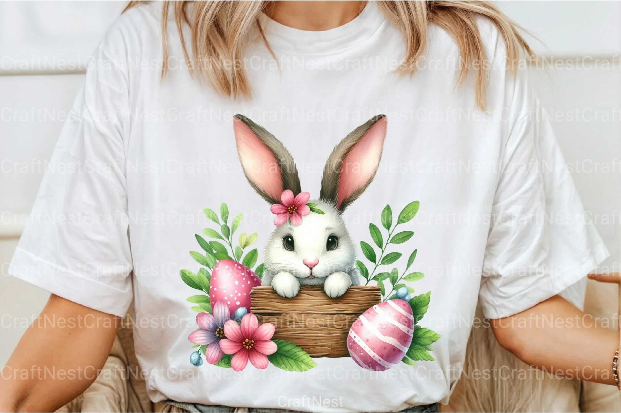 Cute Easter Bunny Clipart Bundle 11 - CraftNest - Digital Crafting and Art