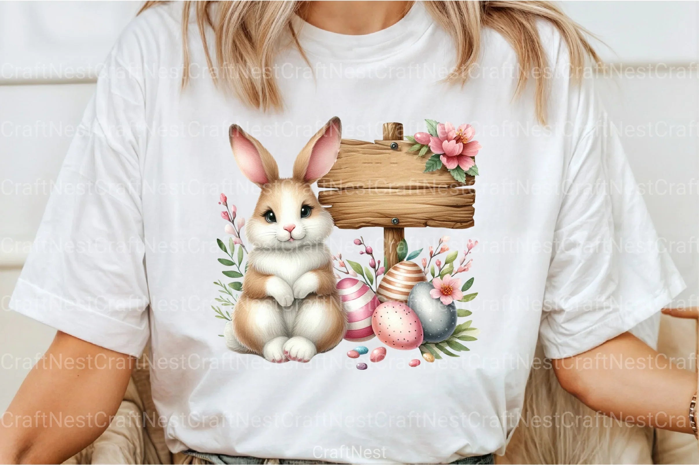 Cute Easter Bunny Clipart Bundle 17 - CraftNest - Digital Crafting and Art