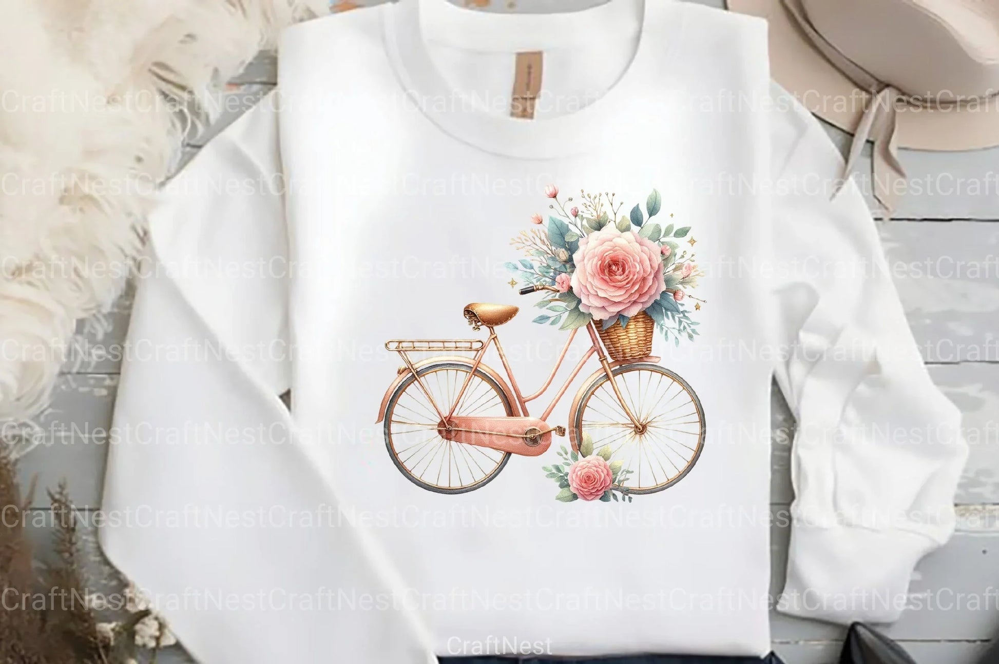 Vintage Dusty Rose Mother's Day Clipart Bundle - CraftNest - Digital Crafting and Art