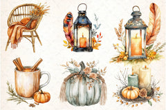 Boho Autumn Clipart Bundle 19 - CraftNest - Digital Crafting and Art