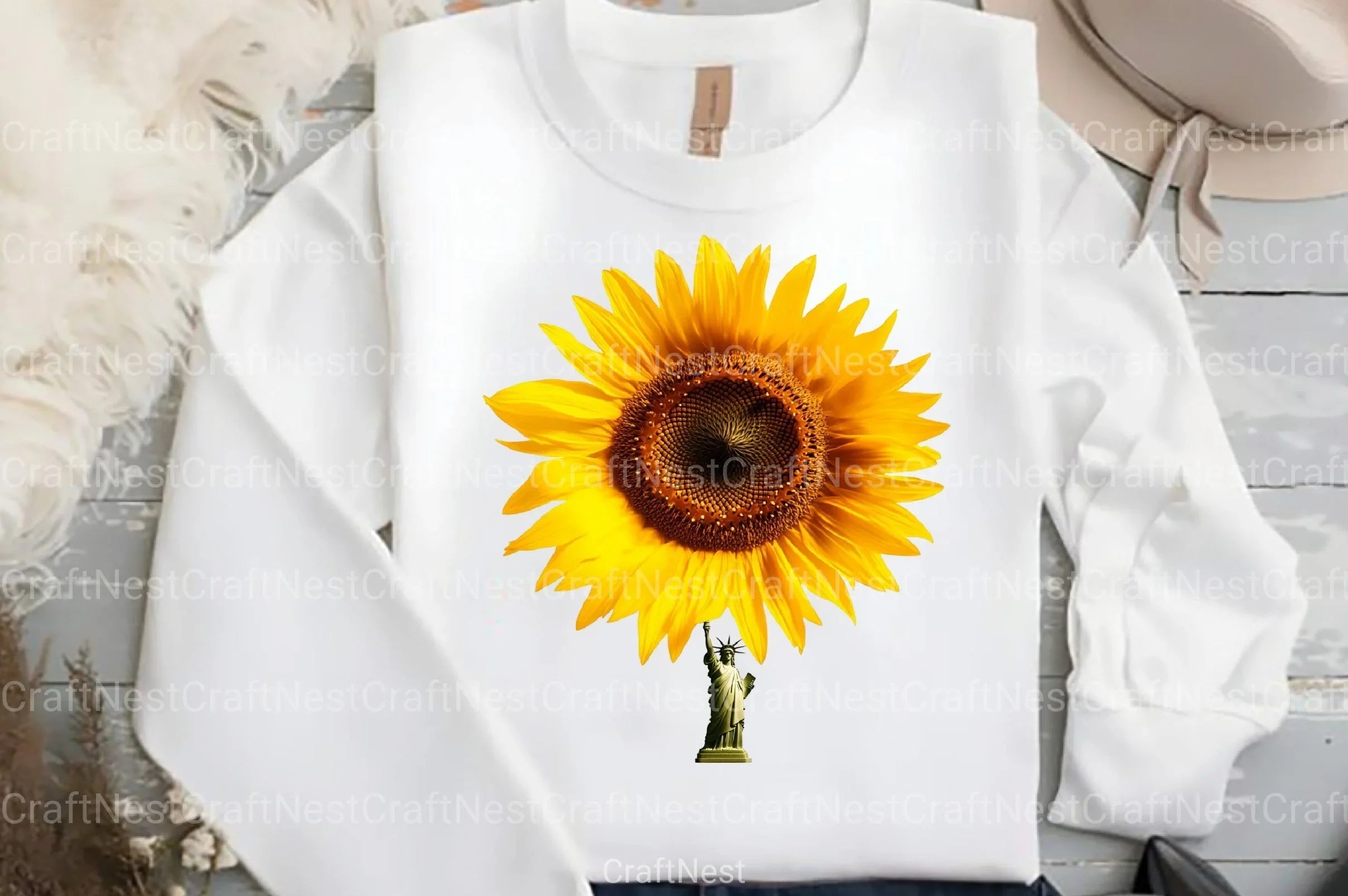 Sunflower 4th of July Clipart Bundle 23 - CraftNest - Digital Crafting and Art