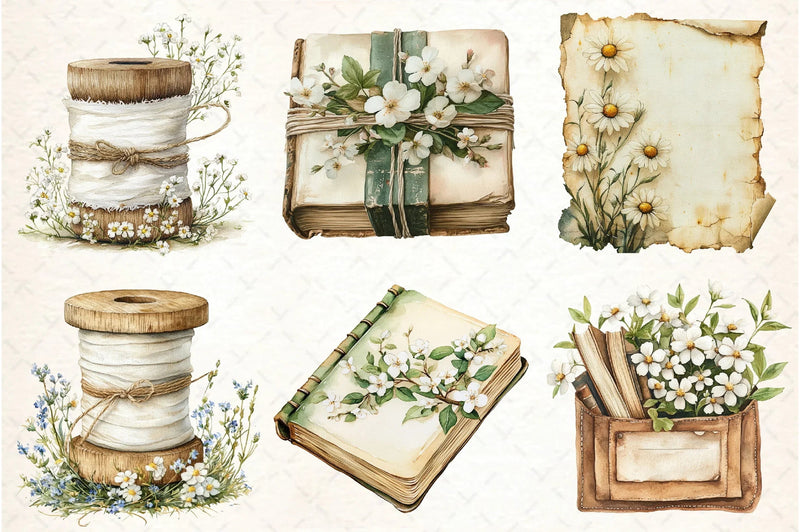 Floral Design Clipart Bundle - CraftNest - Digital Crafting and Art