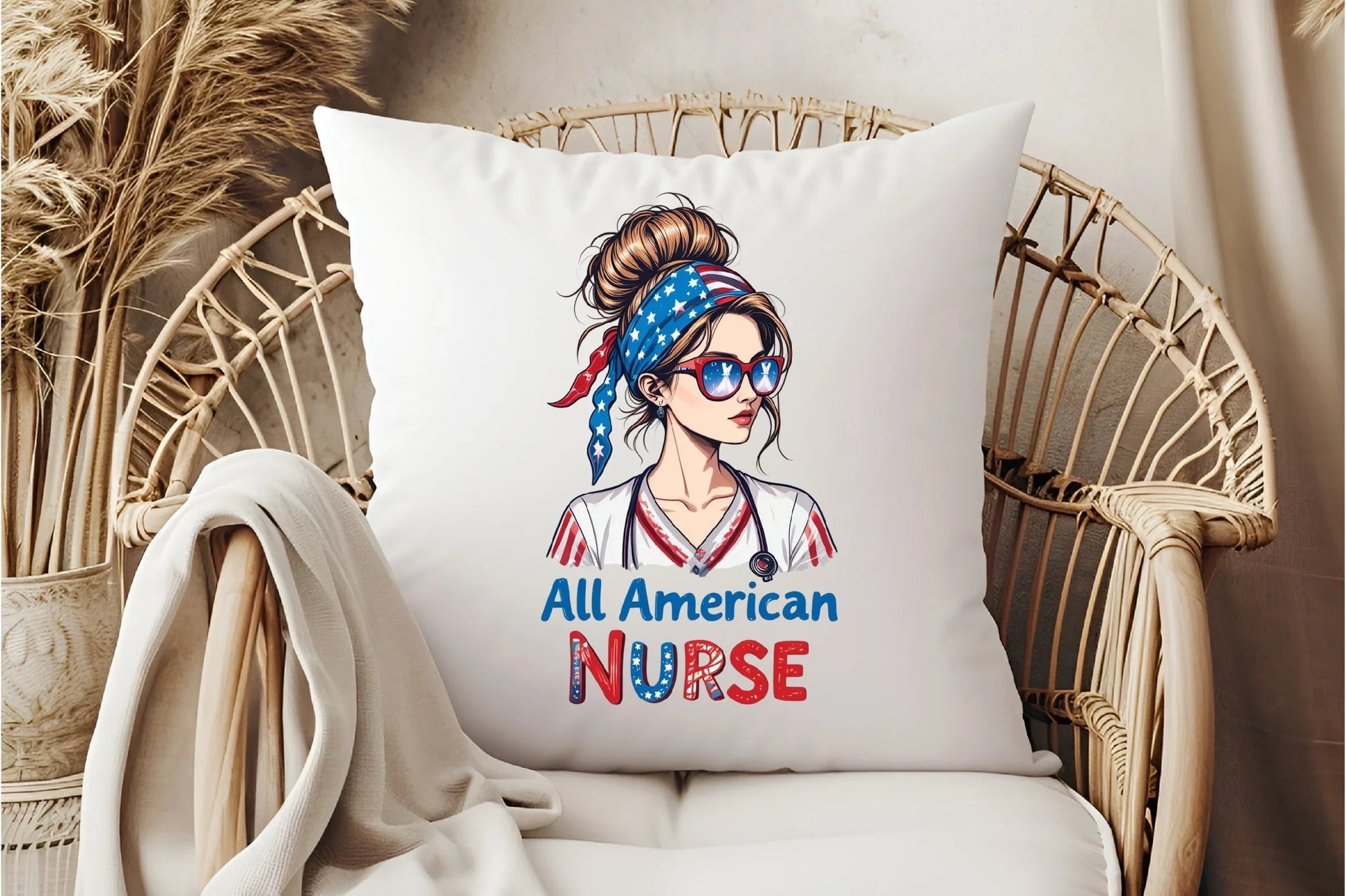 Patriotic 4th of July Nurse Clipart Bundle - CraftNest - Digital Crafting and Art