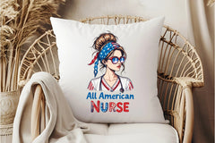 Patriotic 4th of July Nurse Clipart Bundle - CraftNest - Digital Crafting and Art