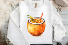 Summer Tropical Smoothie Cup Clipart Bundle 99 - CraftNest - Digital Crafting and Art