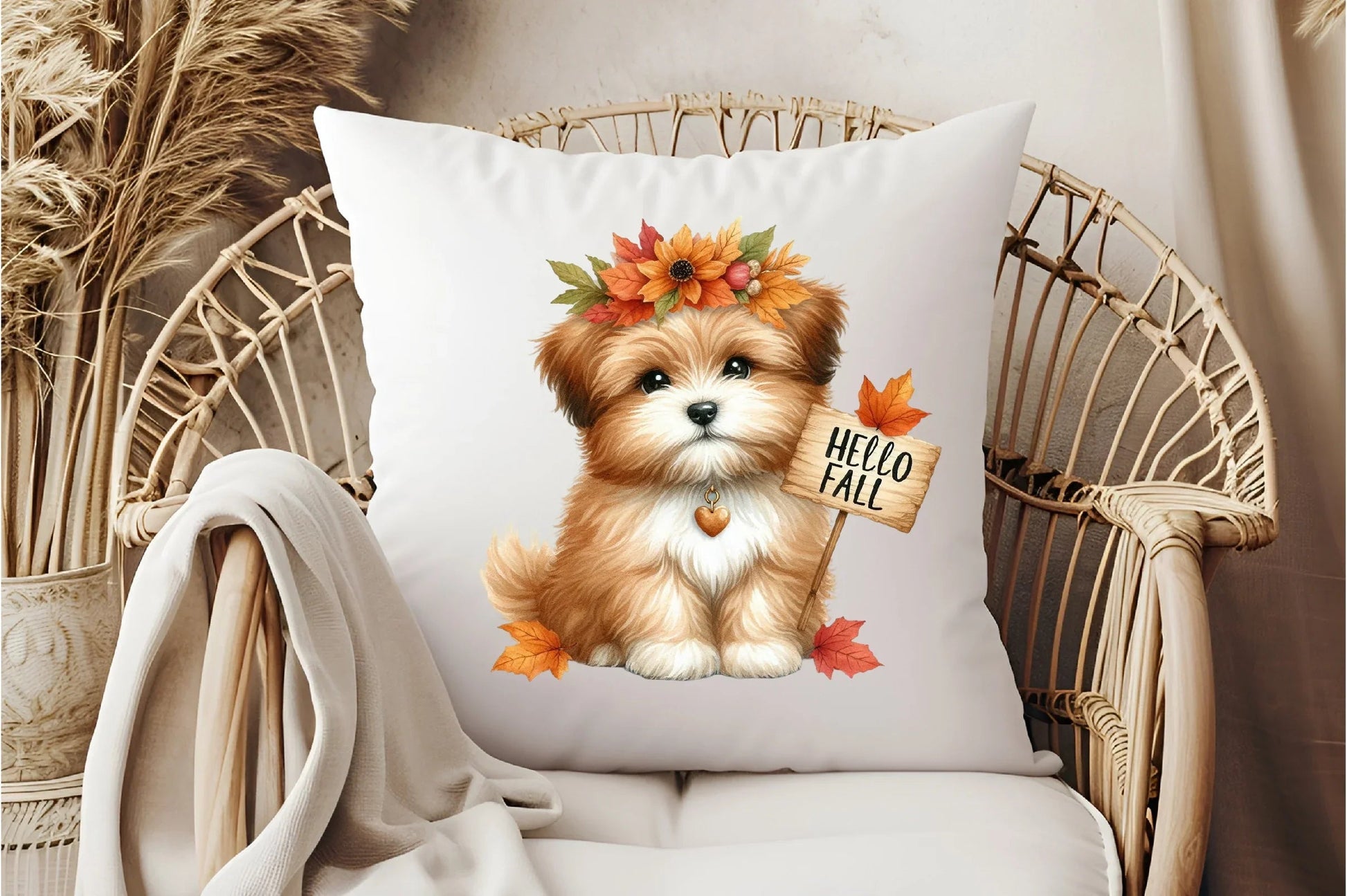 Hello Fall Dog Clipart Bundle - CraftNest - Digital Crafting and Art