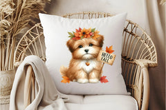 Hello Fall Dog Clipart Bundle - CraftNest - Digital Crafting and Art