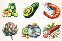Low Carb Food Clipart Bundle 3 - CraftNest - Digital Crafting and Art