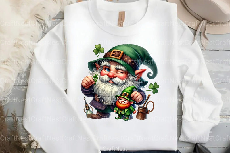 St. Patrick's Day Gnomes Clipart Bundle - CraftNest - Digital Crafting and Art