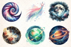 Universe Clipart Bundle - CraftNest - Digital Crafting and Art