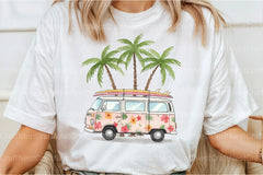 Vintage Van with Surfboards Clipart Bundle 2 - CraftNest - Digital Crafting and Art