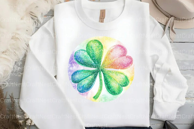 Rainbow Shamrock Circles Clipart Bundle 7 - CraftNest - Digital Crafting and Art