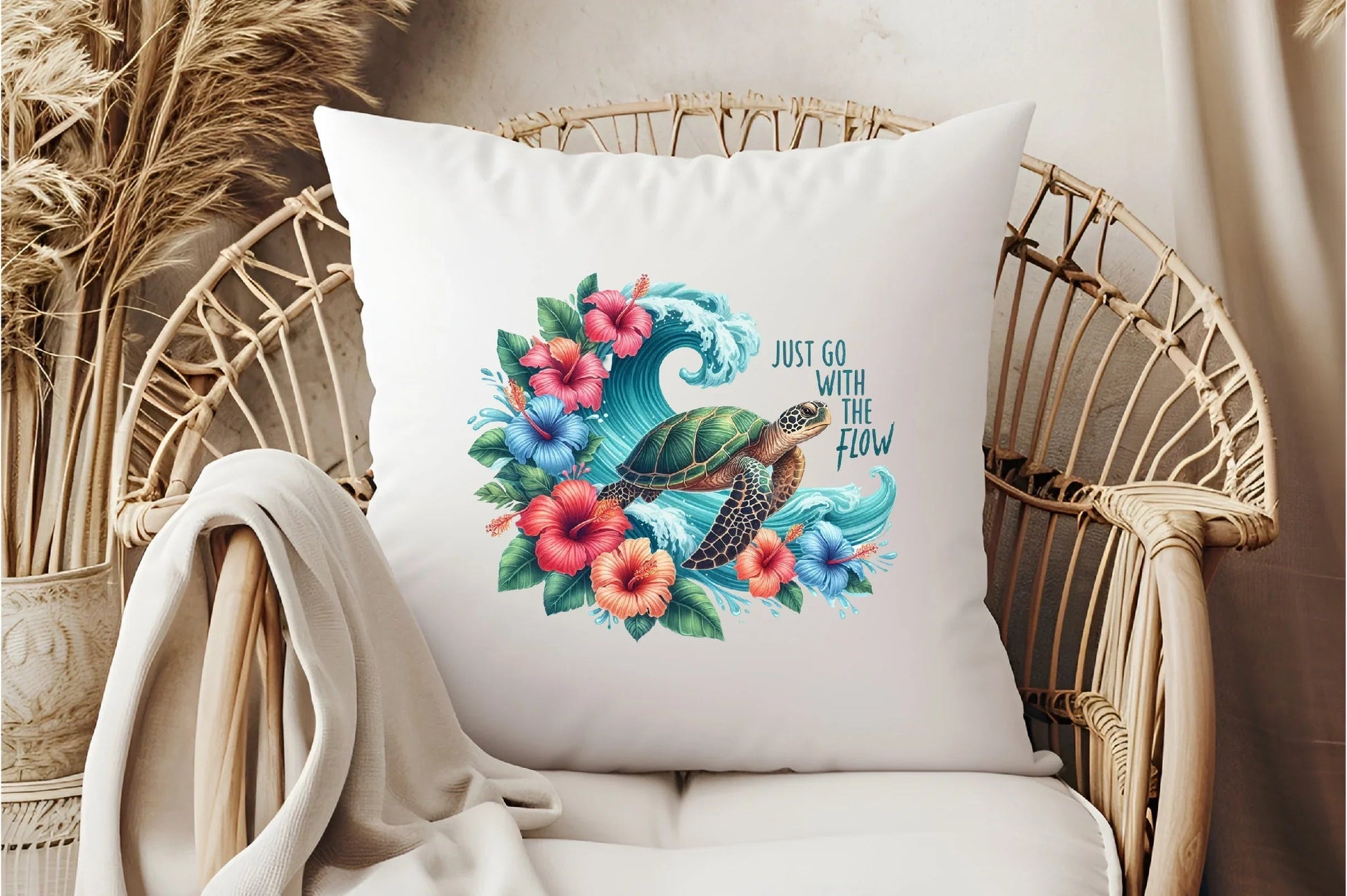 Summer Sea Turtle Waves & Flowers Clipart Bundle - CraftNest - Digital Crafting and Art