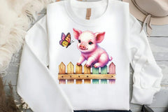 Spring Pig Clipart Bundle - CraftNest - Digital Crafting and Art