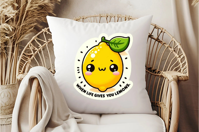 Funny 'When Life Gives You Lemons' Sticker Clipart Bundle - CraftNest - Digital Crafting and Art