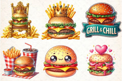 Cheeseburger Clipart Bundle 99 - CraftNest - Digital Crafting and Art