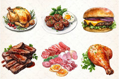 Meat Clipart Bundle - CraftNest - Digital Crafting and Art